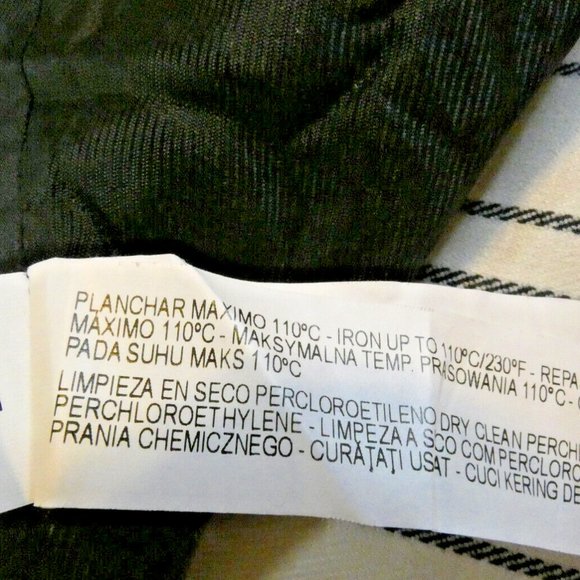 Cream Jacket Black Stripe Zara Basic Winter White Office Work Wear Woman S - Picture 10 of 10